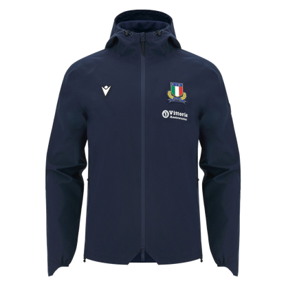 2026-2027 Italy Rugby Staff Rain Jacket (Navy)_0