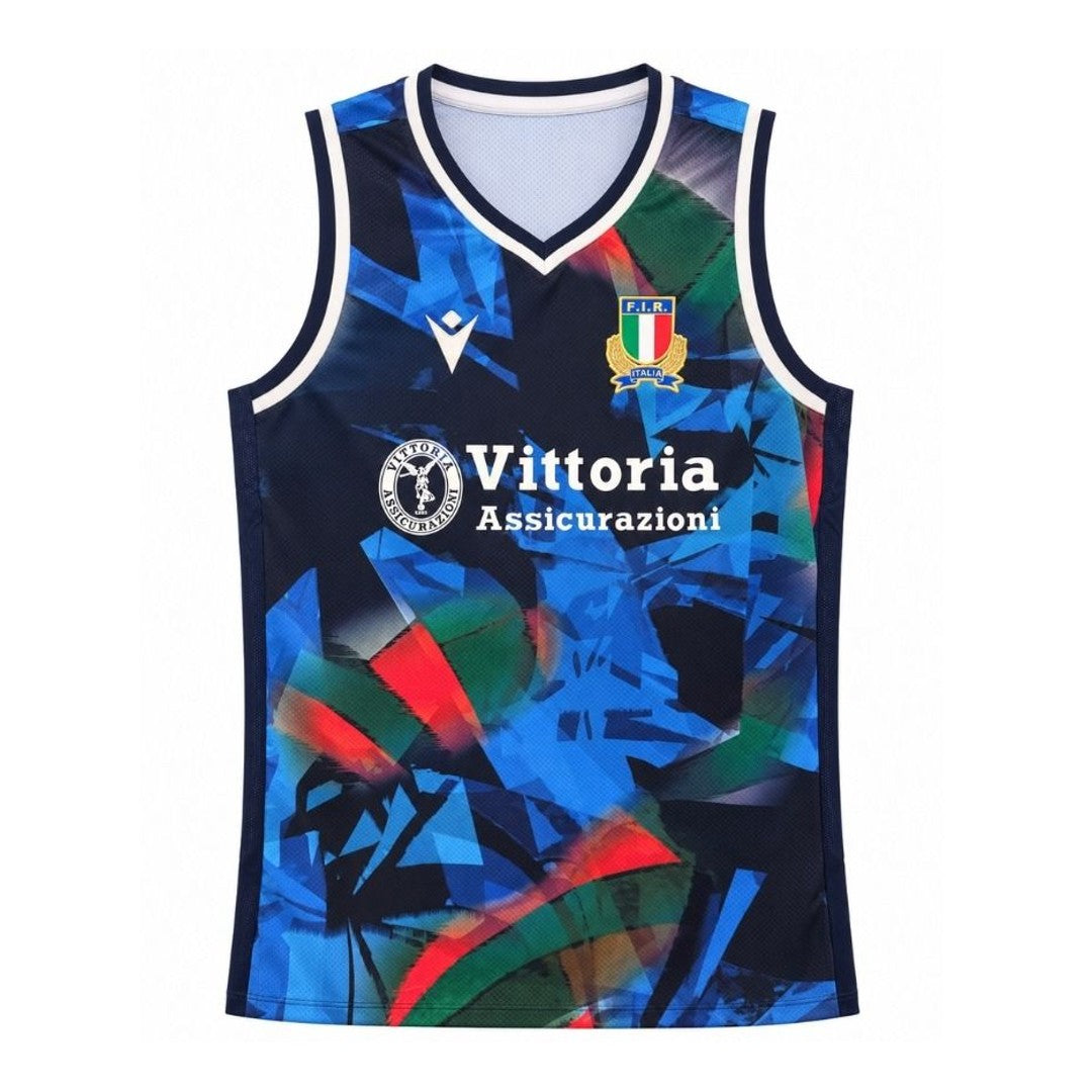 2026-2027 Italy Rugby Training Singlet (Navy)_0