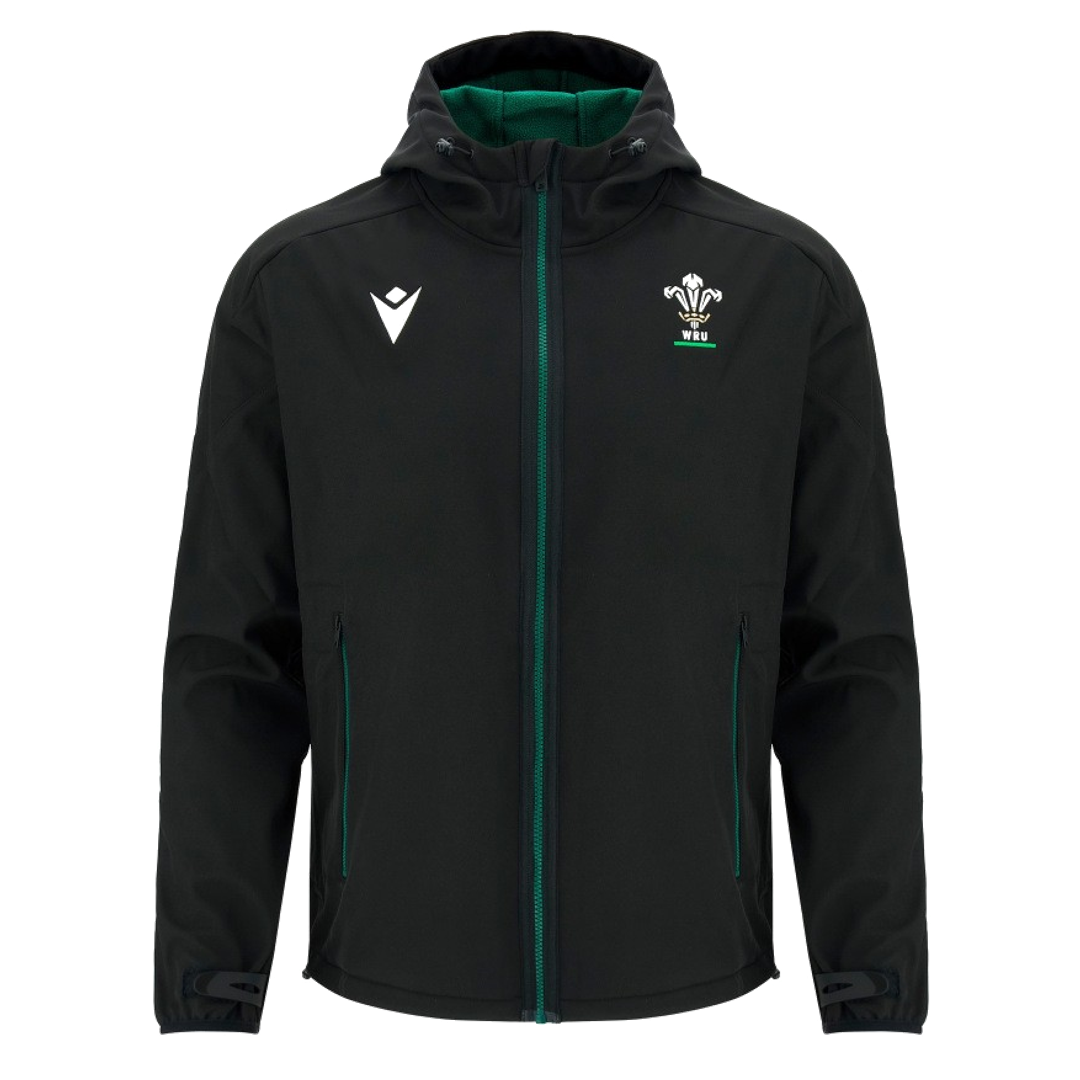 2026-2027 Wales WRU Travel Softshell Jacket (Black) - Kids_0
