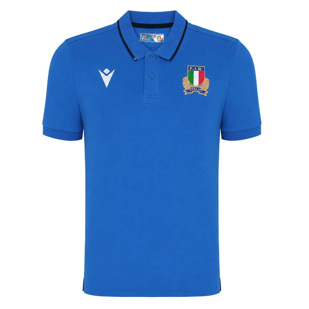 2026-2027 Italy Rugby Cotton Polo Shirt (Blue)_0