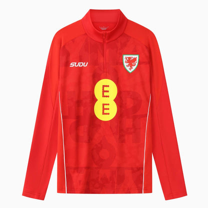 2026-2027 Wales SUDU Pre Match 1/4 Zip Top (Red)_0