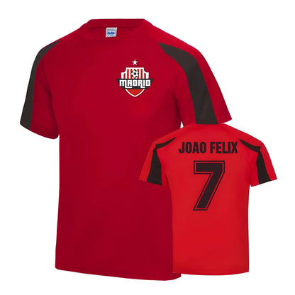 Joao Felix Atletico Madrid Sports Training Jersey (Red)_1