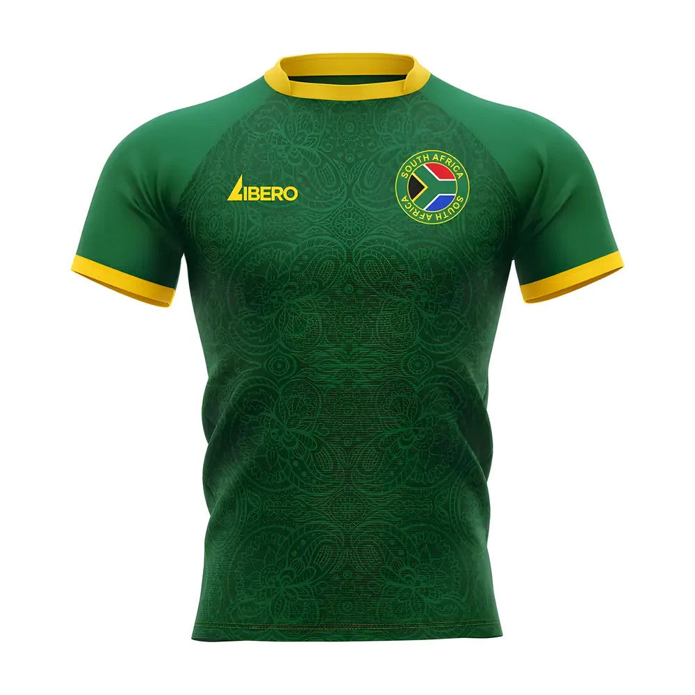  2025-2026 Springboks South Africa Home Rugby Concept Shirt Adult Short Sleeve_1