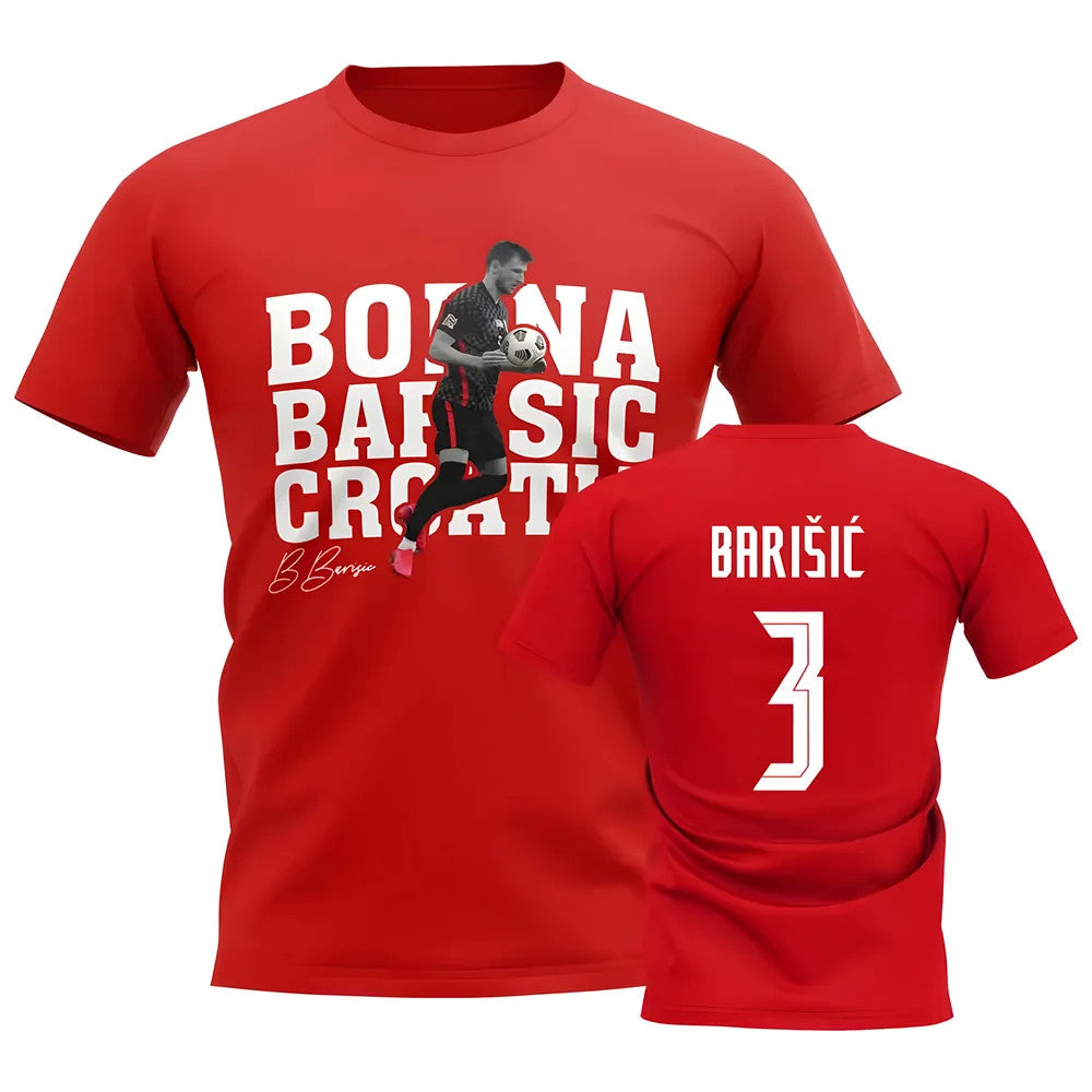 Borna Barisic Croatia Player Tee (Red)_1