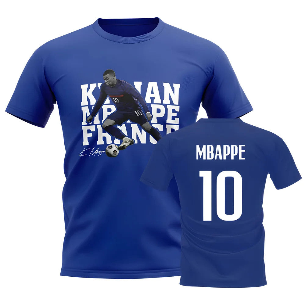 Kylian Mbappe France Player Tee (Blue)_1