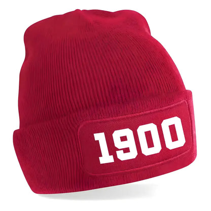 Munich 1900 Football Beanie Hat (Red)_1