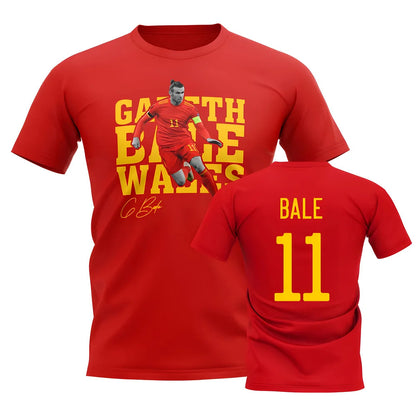 Gareth Bale Wales Player Tee (Red)_1