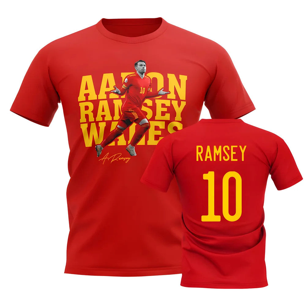 Aaron Ramsey Wales Player Tee (Red)_1