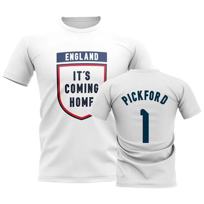 England Its Coming Home T-Shirt (Pickford 1) - White_1