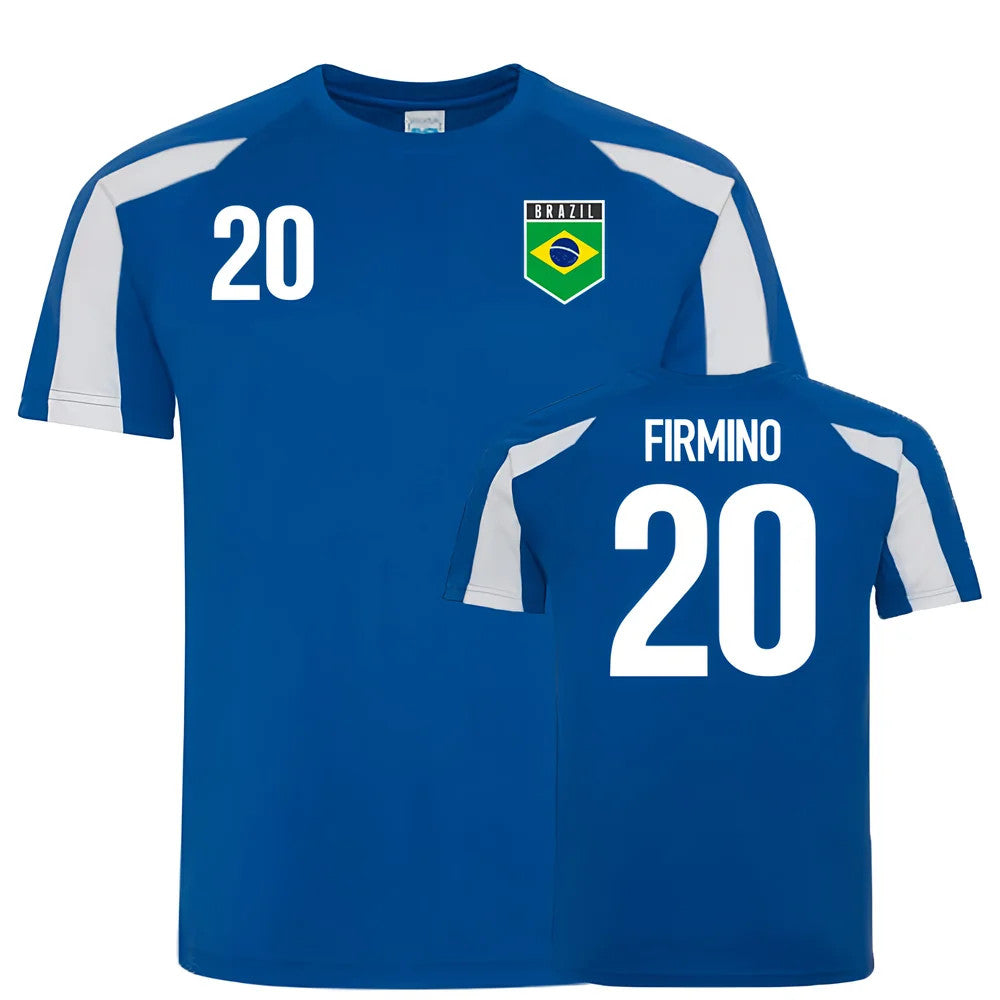 Brazil Sports Training Jersey (Firmino 20)_1