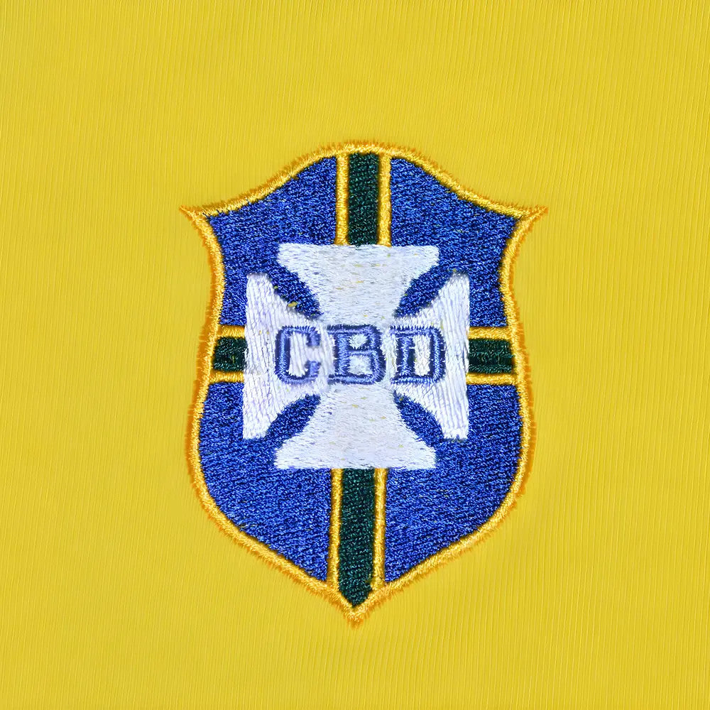 Brazil 1970 World Cup No 10 Kids Retro Football Shirt_3