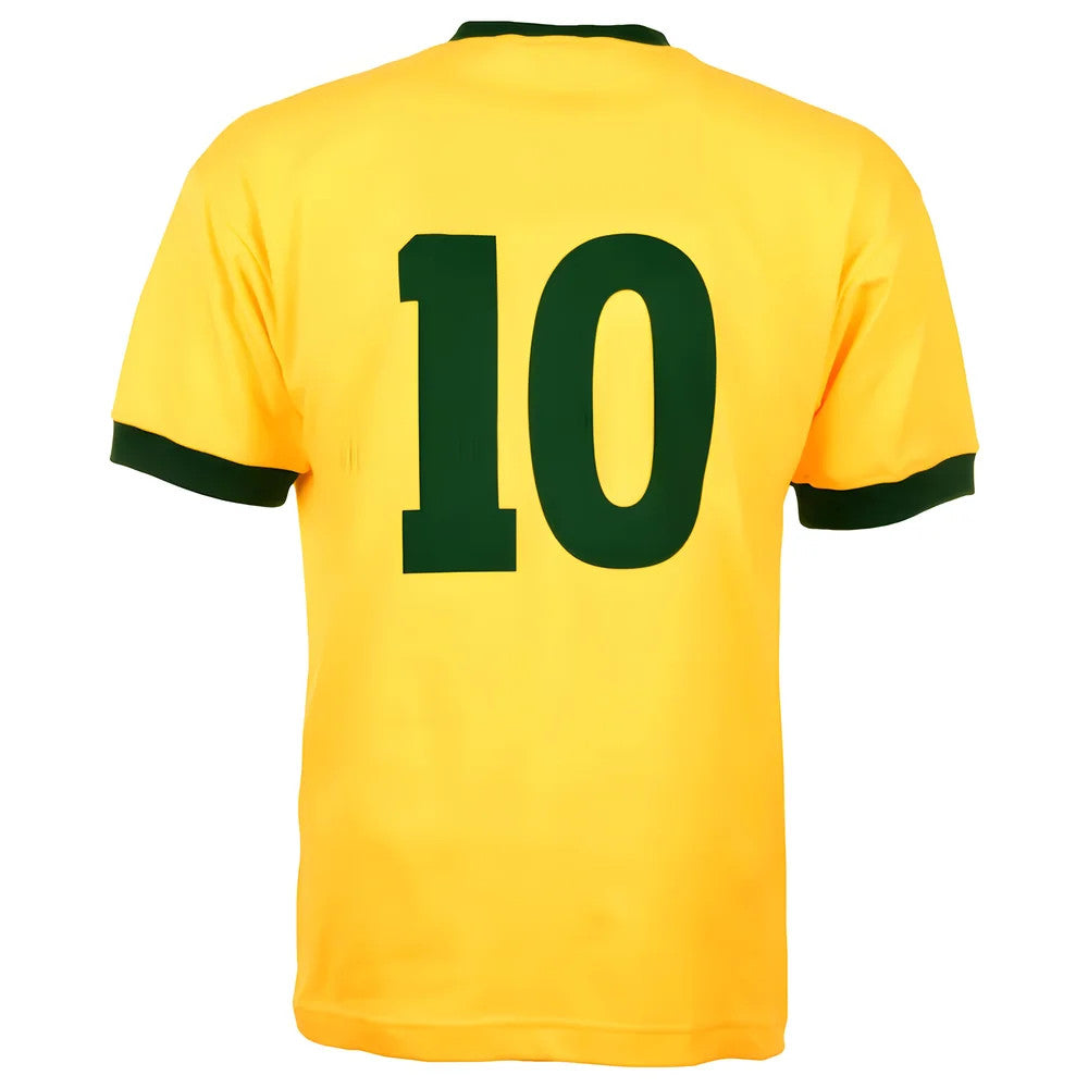 Brazil 1970 World Cup No 10 Kids Retro Football Shirt_3