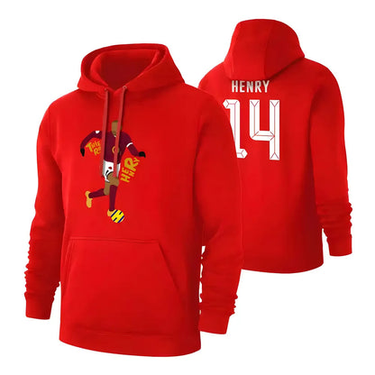 Thierry Henry TITI footer with hood, red_0