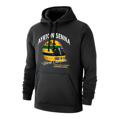 Ayrton Senna Helmet footer with hood, black_1