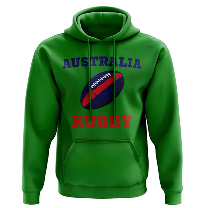 Australia Rugby Ball Hoody (Green)_1