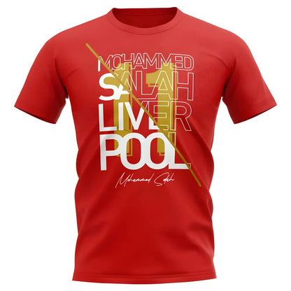 Mo Salah Liverpool Graphic Signature T-Shirt (Red)_0