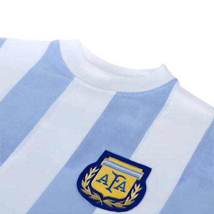 Argentina 1986 World Cup No 10 Retro Football Shirt_3