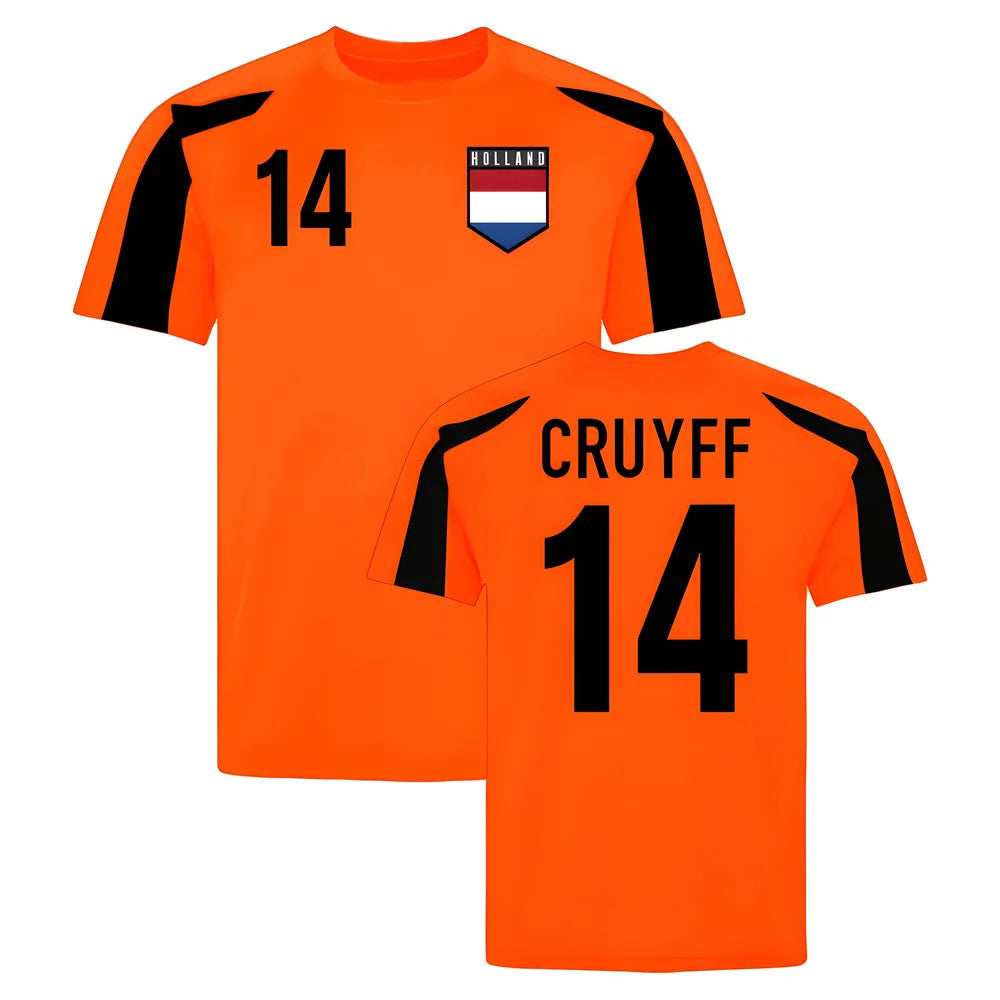 Holland Sports Training Jersey (Orange-Black) (Cruyff 14)_1