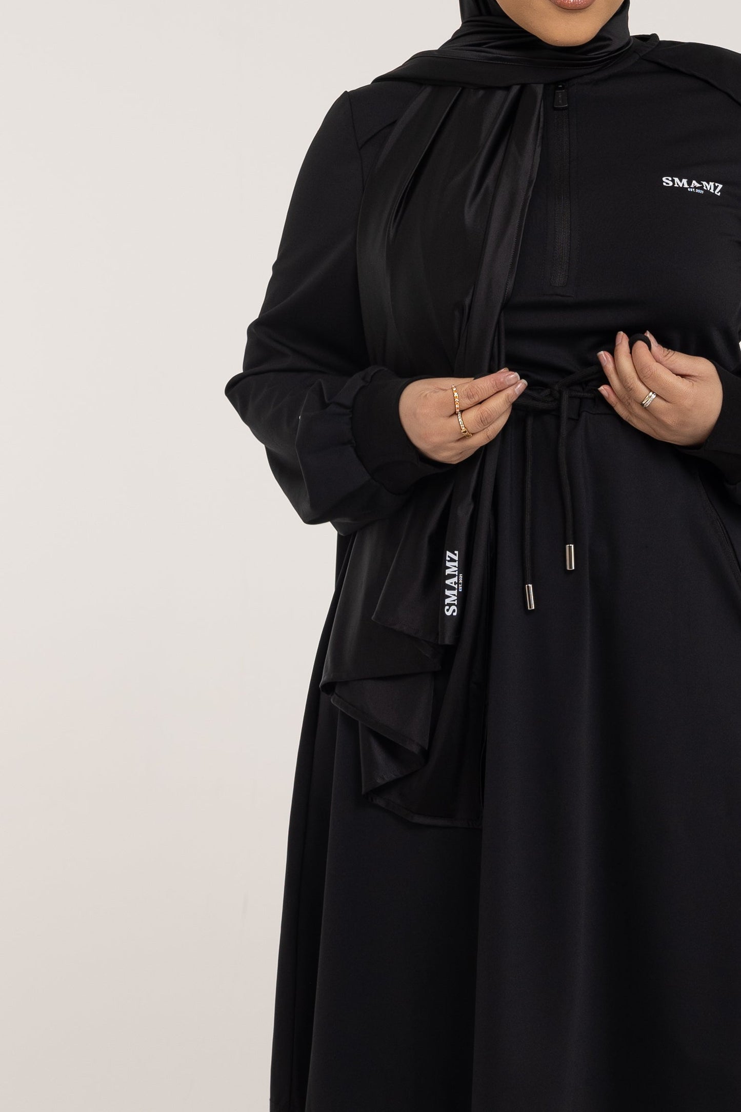 SMAMZ Modest Gymwear Hijab Black