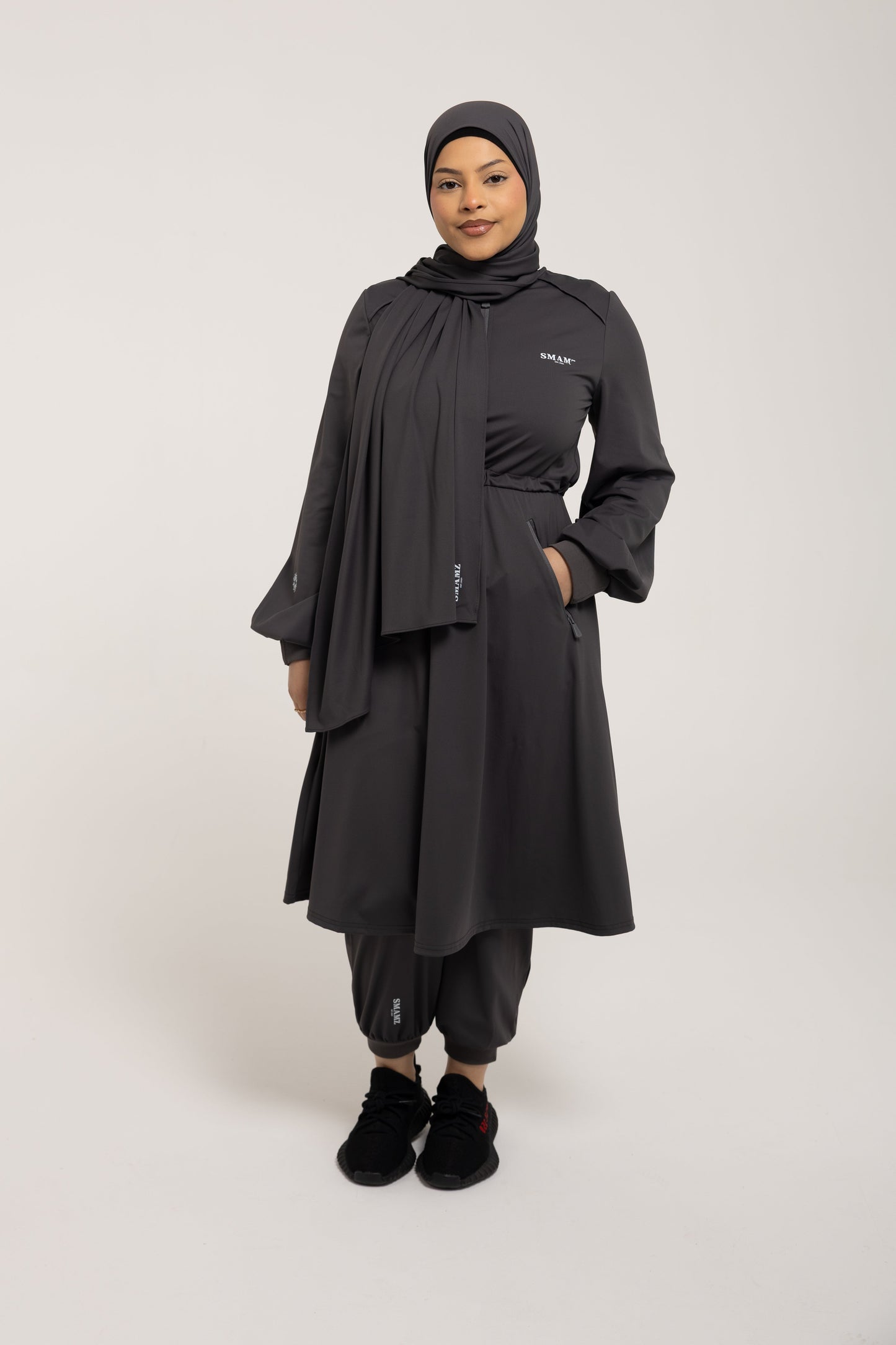 SMAMZ Modest Gymwear Full Set Grey