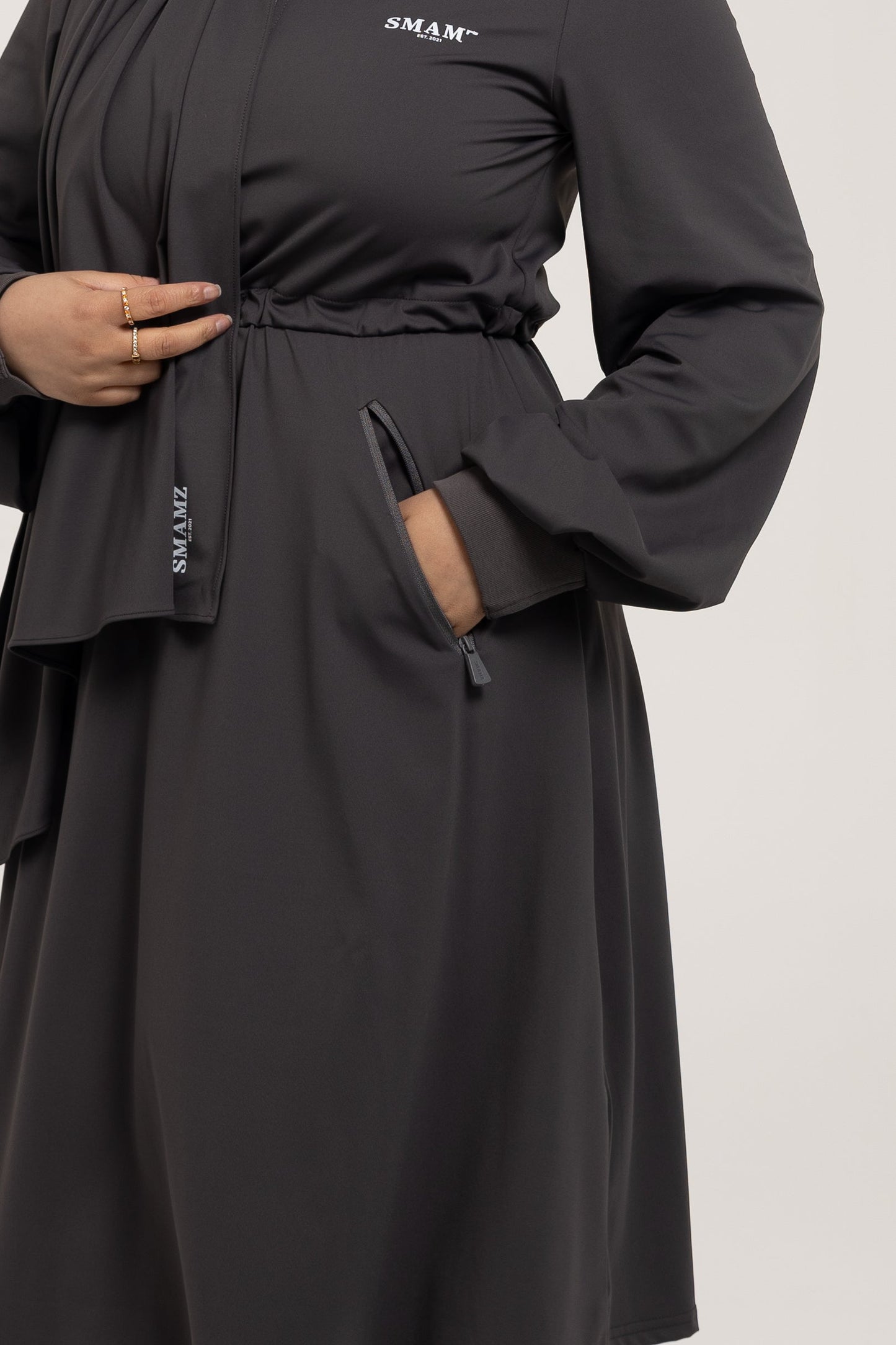 SMAMZ Modest Gymwear Top Grey
