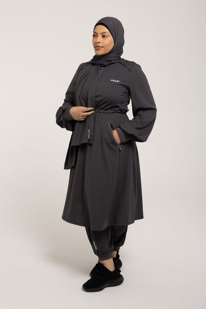 SMAMZ Modest Gymwear Full Set Grey