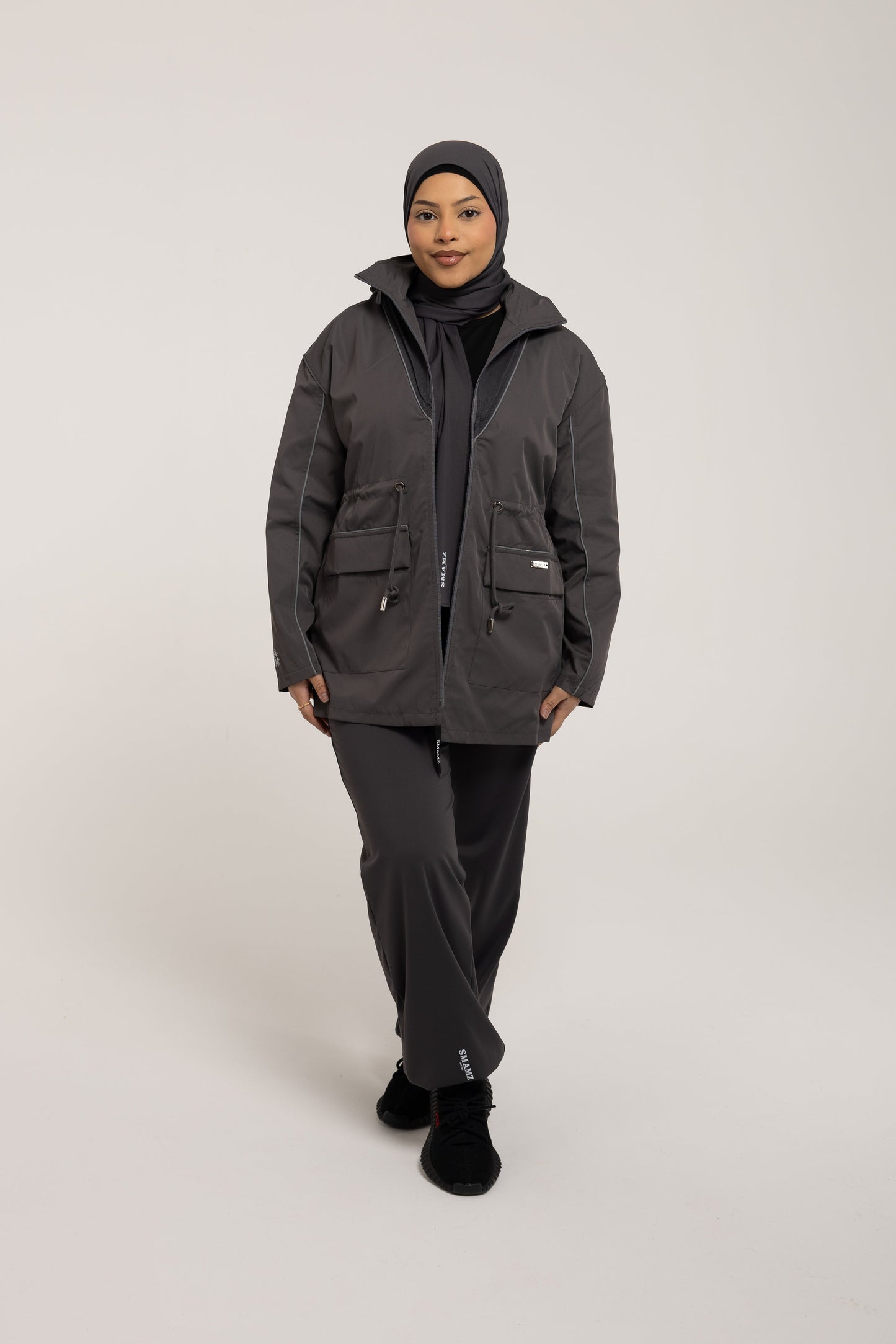 SMAMZ Modest Gymwear Hijab Grey