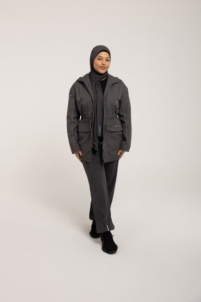 SMAMZ Modest Gymwear Jacket Grey