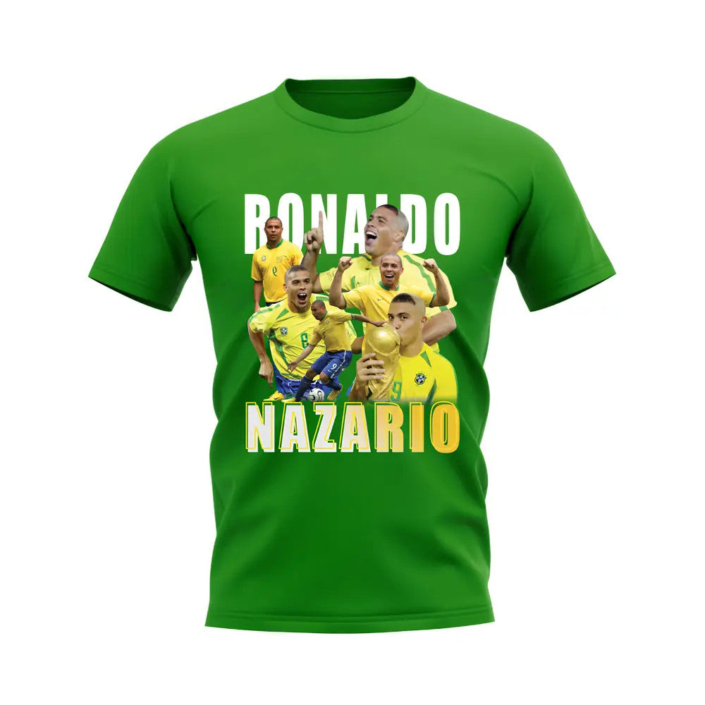 Ronaldo Nazario Bootleg T-Shirt (Green)_0