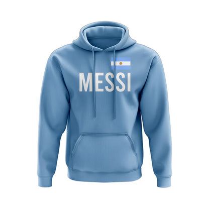 Lionel Messi Argentina Name Hoody (Sky Blue)_0