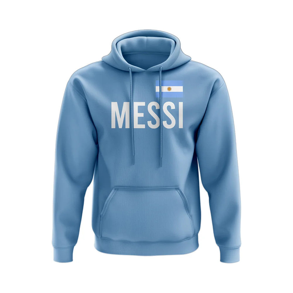 Lionel Messi Argentina Name Hoody (Sky Blue)_1