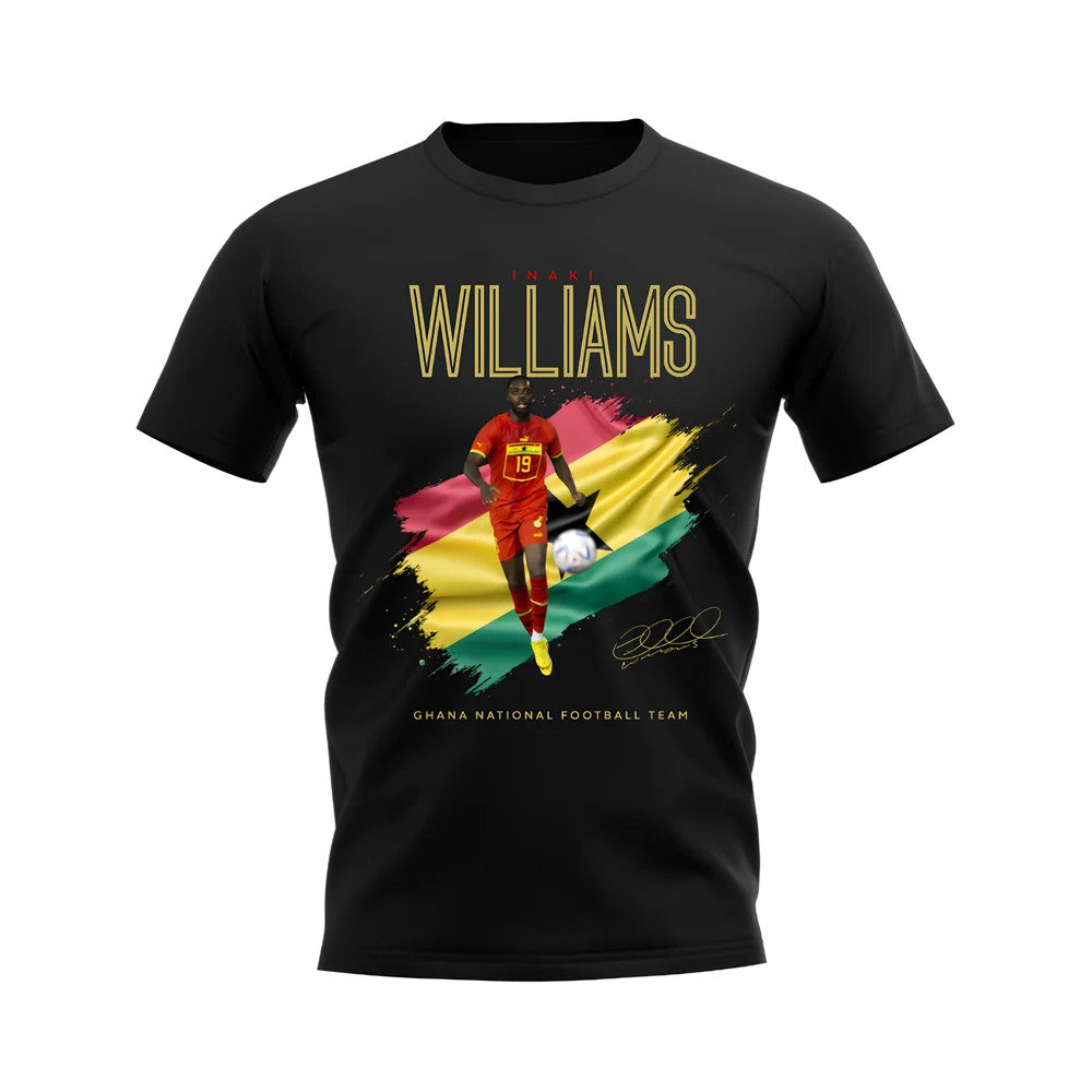 Inaki Williams Ghana T-shirt  (Black)_1