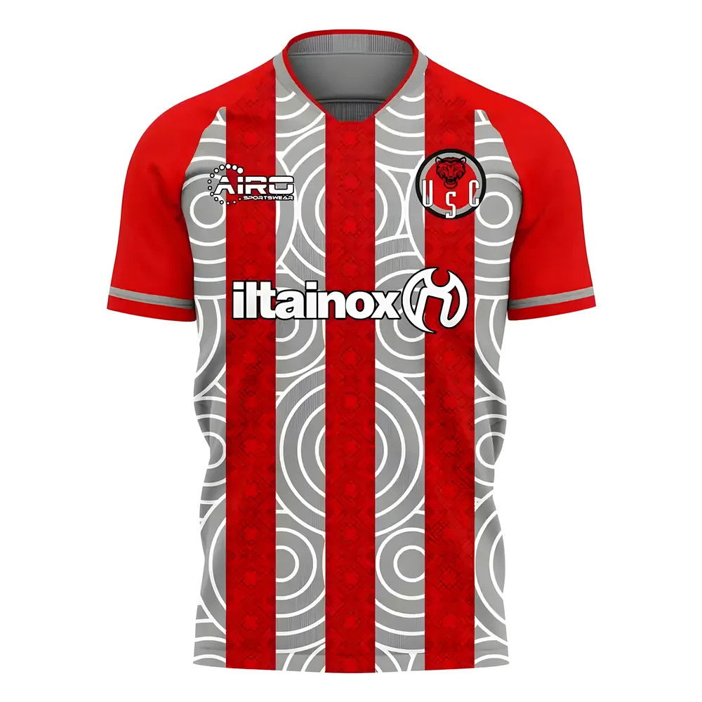 Cremonese 2025-2026 Home Concept Football Kit (Wolvate) Adult Short Sleeve_0