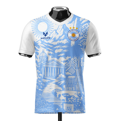 Argentina Heritage Football Jersey (Wolvate) Adult Short Sleeve_2