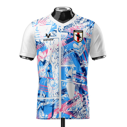Japan Dragon Ball Z Heritage Football Jersey (Wolvate) Kids Short Sleeve_0