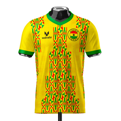 Ghana Heritage Football Jersey (Wolvate) Adult Short Sleeve_0