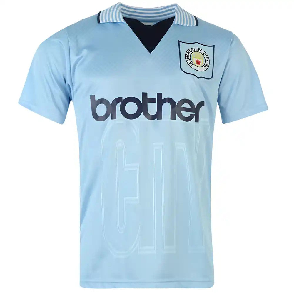 Score Draw Man City 1996 Home Shirt (Kinkladze 7)_1