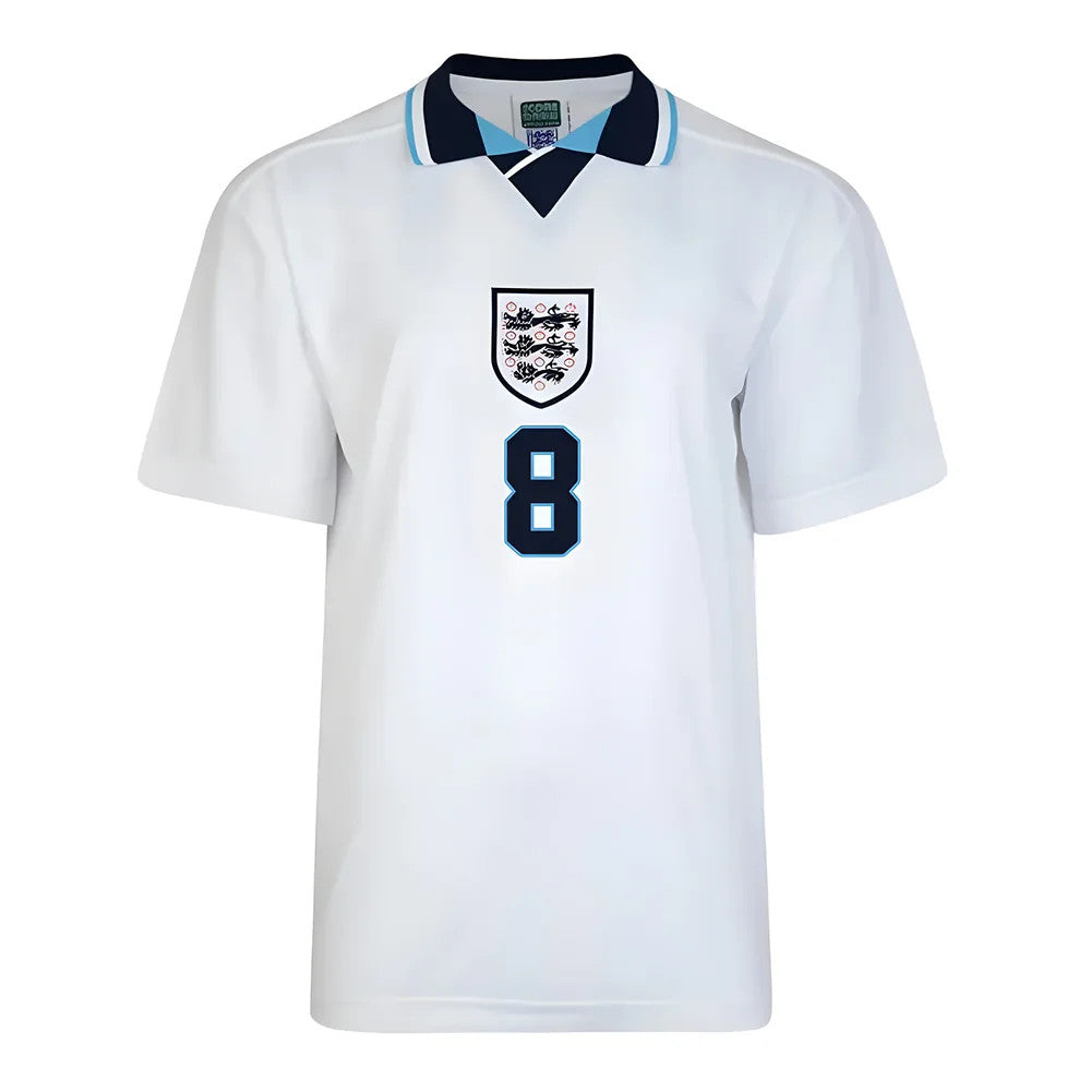 Score Draw England Euro 1996 Home Shirt (Gascoigne 8)_0