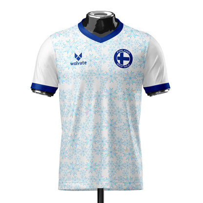 Finland Heritage Football Jersey (Wolvate) Adult Short Sleeve_0