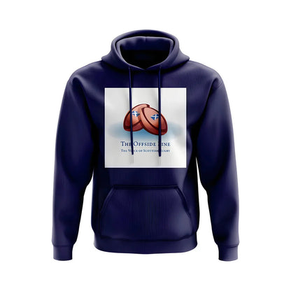 Scotland Offside Line Logo Rugby Hoody - Version 4 (Navy/White)_0