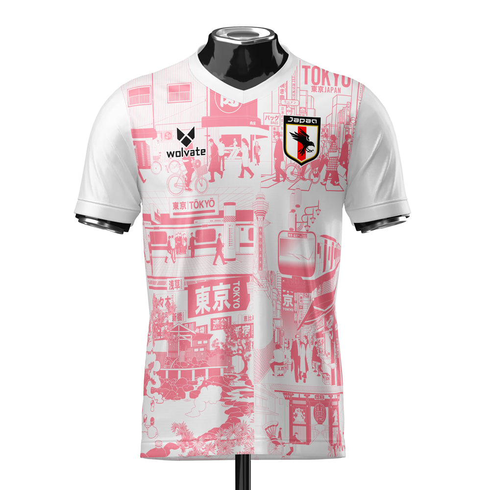Japan Tokyo Heritage Football Jersey Red (Wolvate) Adult Short Sleeve_0