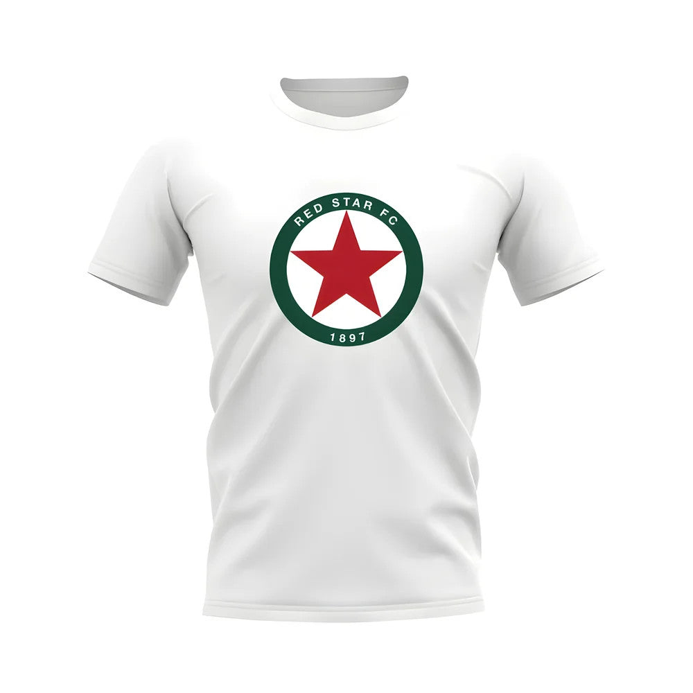 Red Star Paris Badge T-shirt (White)_0