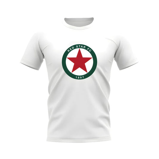 Red Star Paris Badge T-shirt (White)_0