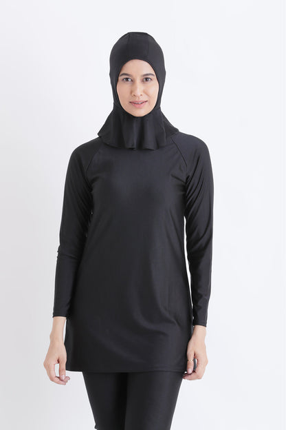 Ameera Modest Black Swimwear Set
