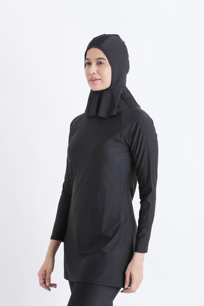 Ameera Modest Black Swimwear Set