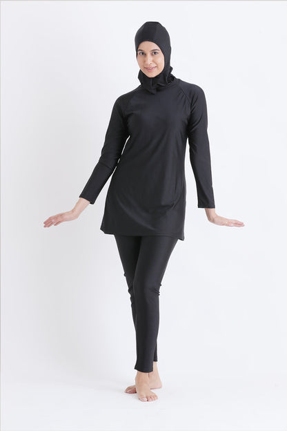 Ameera Modest Black Swimwear Set