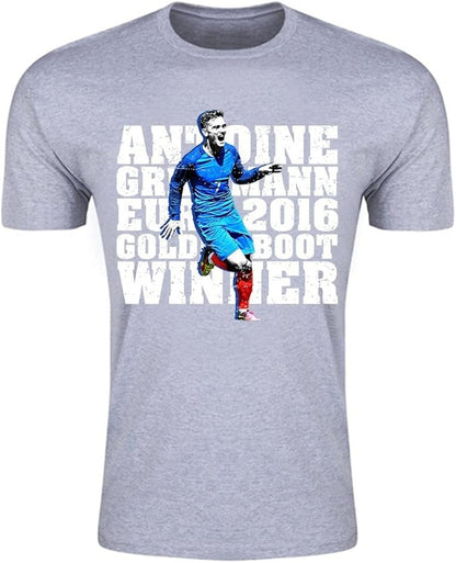 Antoine Griezmann Goldenboot France T-shirt (Grey)_1