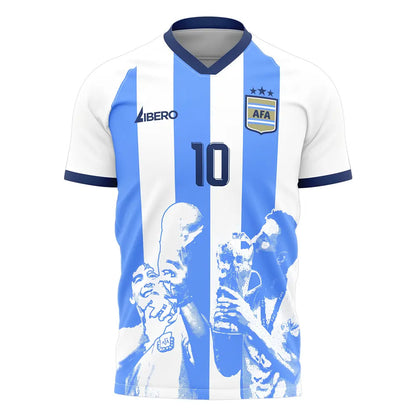 Messi x Maradona Argentina World Cup Tribute Shirt (MARADONA 10)_3