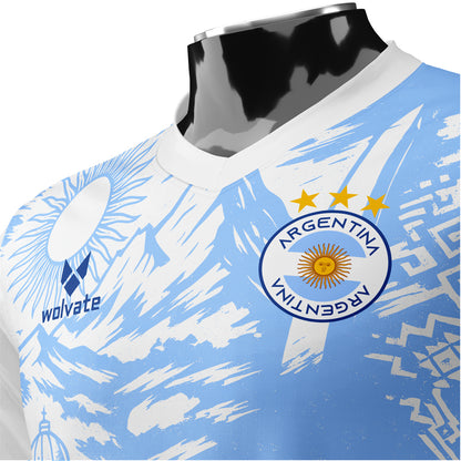 Argentina Heritage Football Jersey (Wolvate) Adult Short Sleeve_2