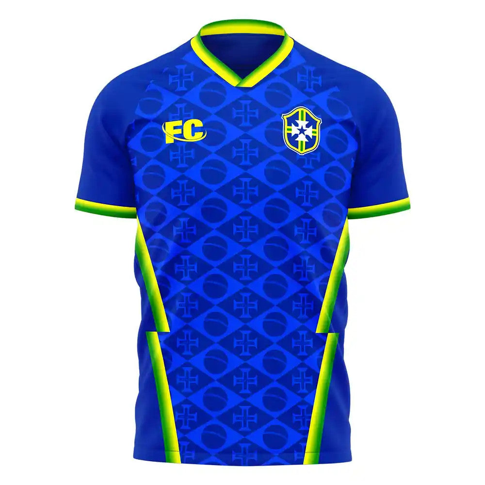 Brazil 2021-2022 Away Concept Football Kit (Fans Culture) (NEYMAR JR 10)_4